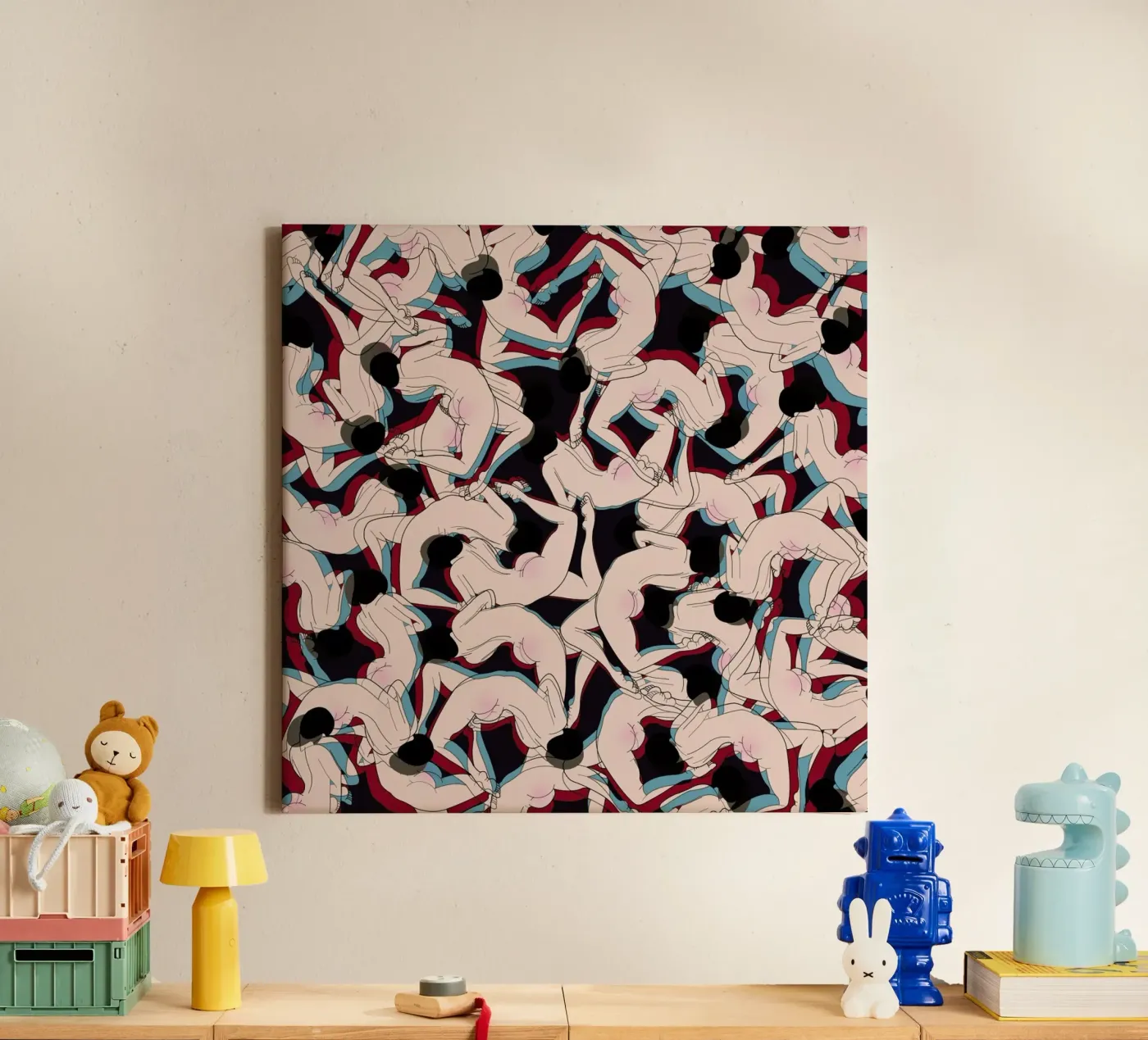 Drunk canvas van Ruei