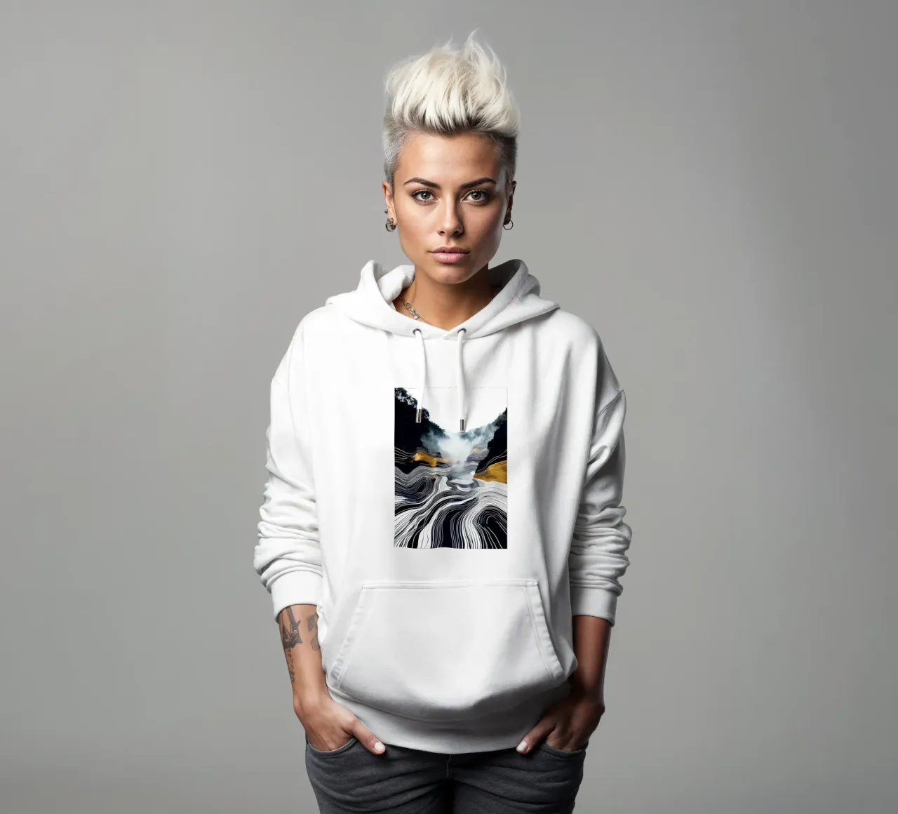 Lugar brumoso sudadera con capucha de Justyna Jaszke JBJart