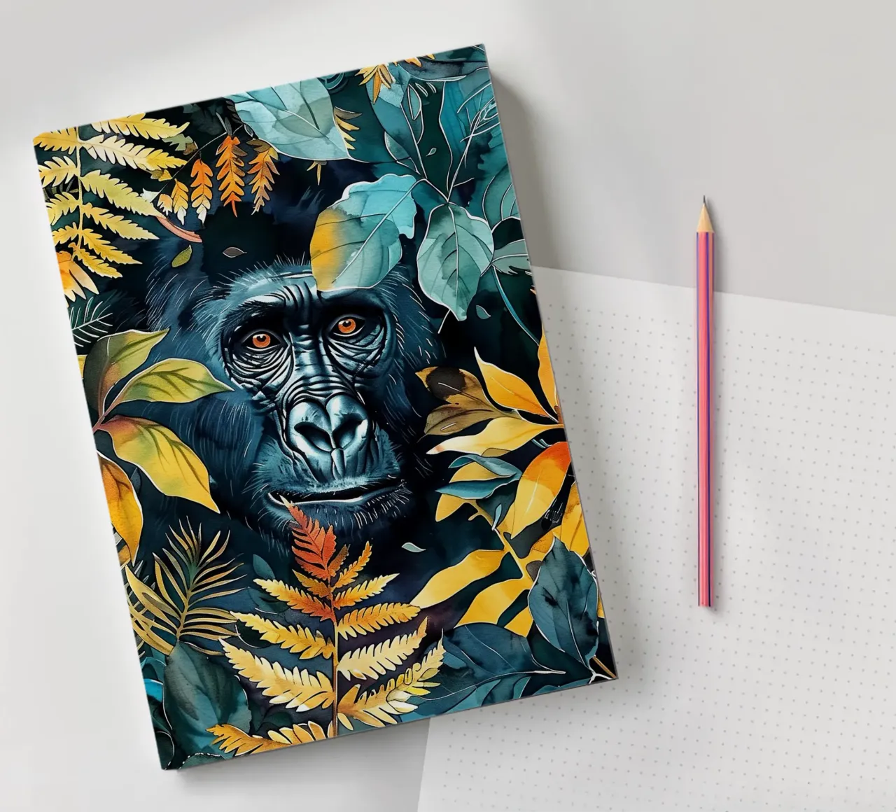 Arte animale del gorilla diario da Justyna Jaszke JBJart
