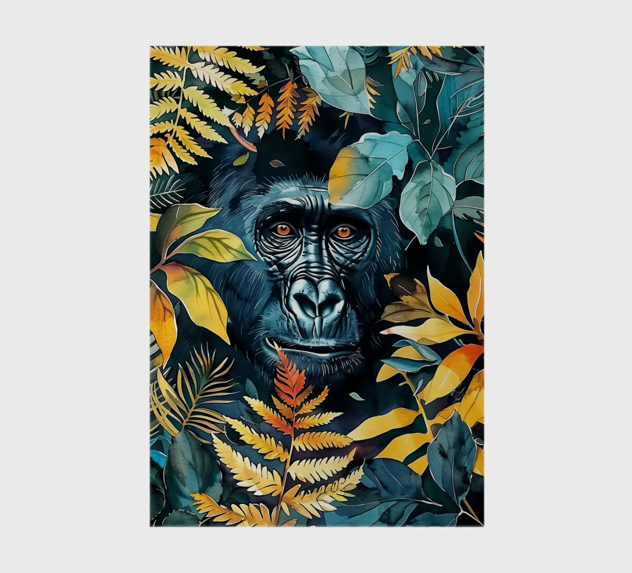 Arte animale del gorilla diario da Justyna Jaszke JBJart