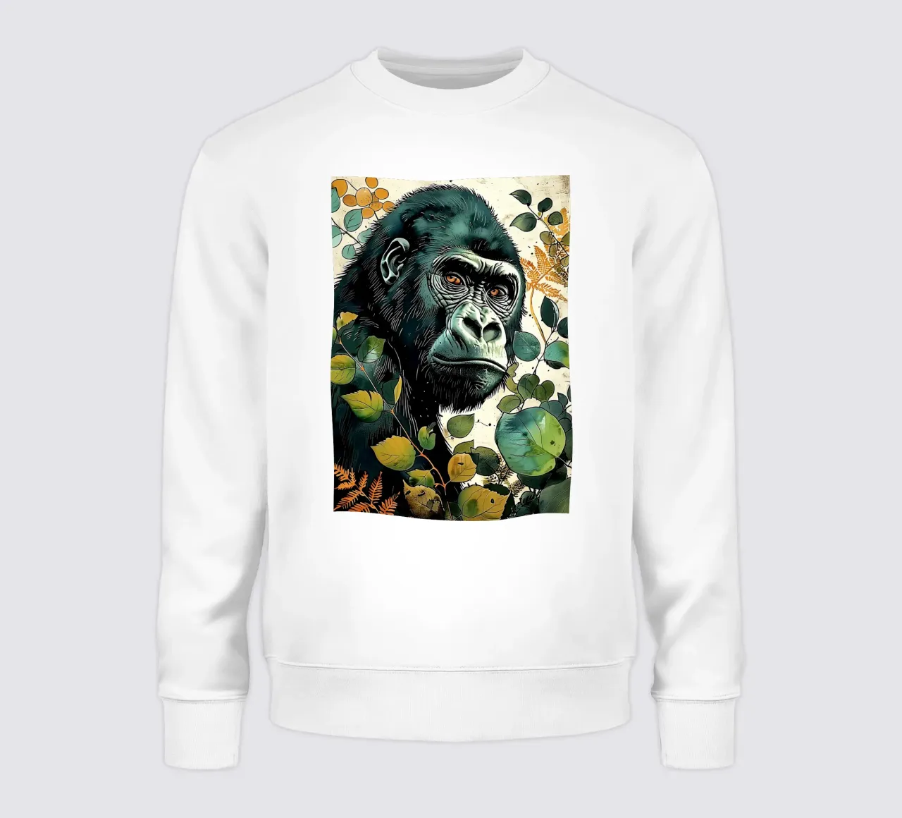 Arte animale del gorilla felpa da Justyna Jaszke JBJart