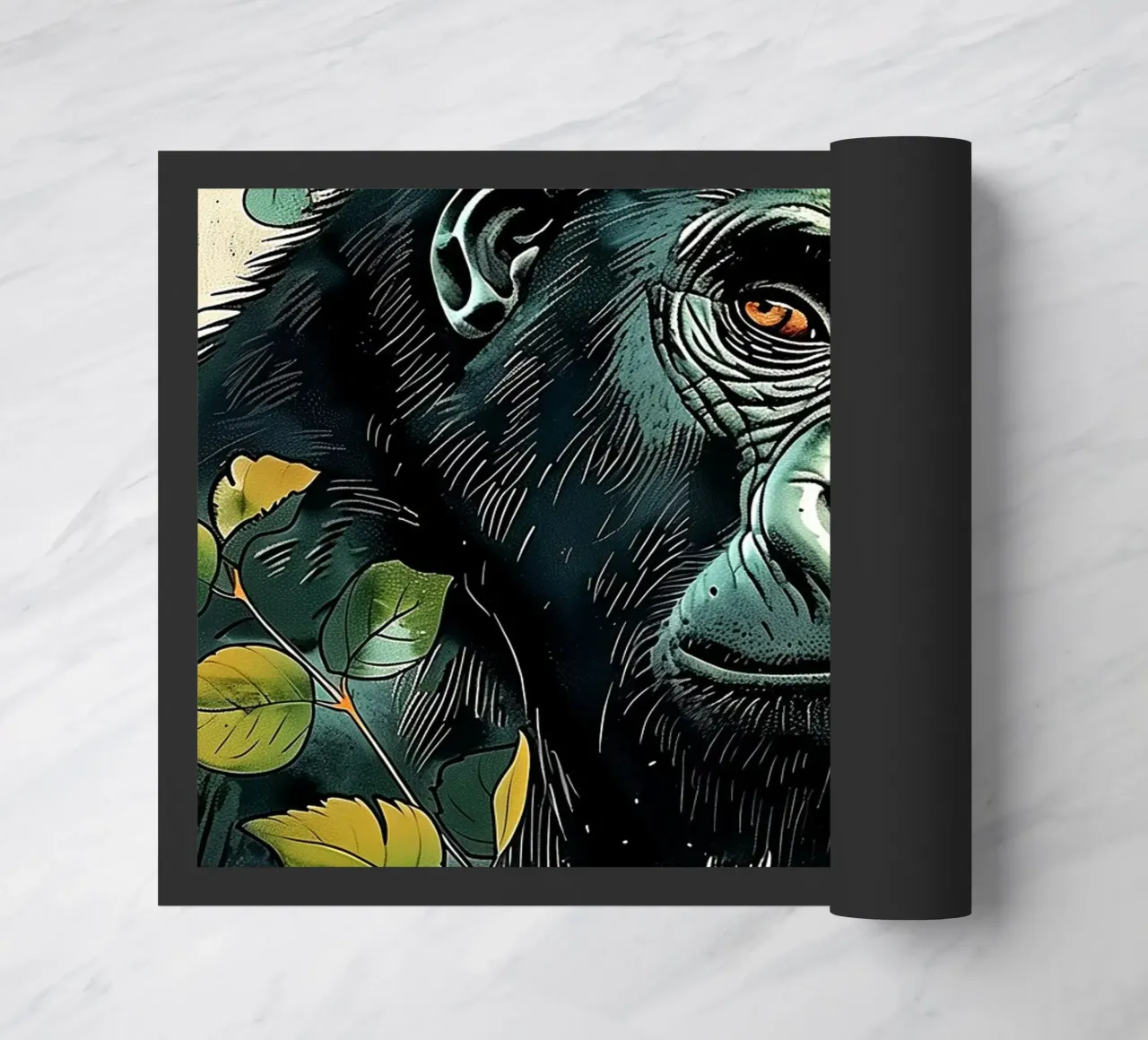 Arte animale del gorilla zerbino da Justyna Jaszke JBJart