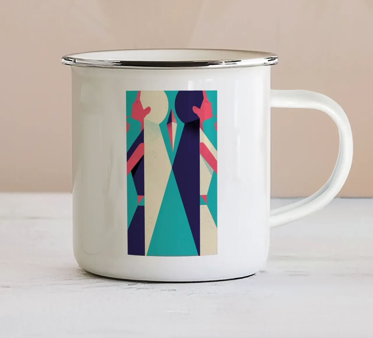 Gemini tazza in smalto da Pietari Posti