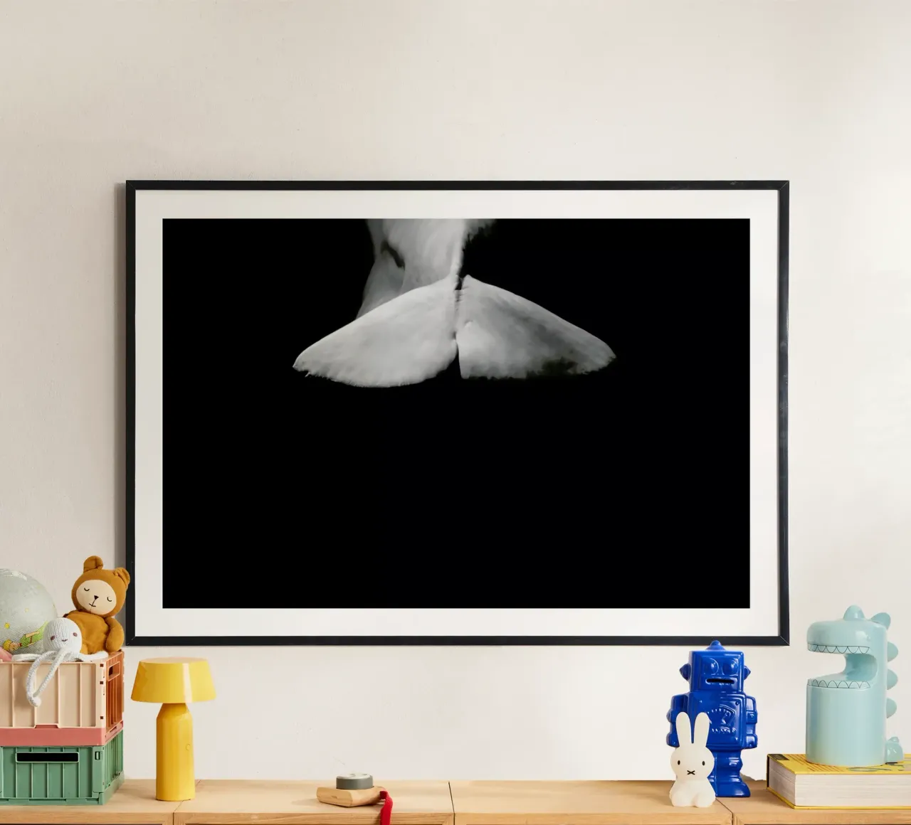Beluga Whale 4 poster con telaio in alluminio da In Full Color
