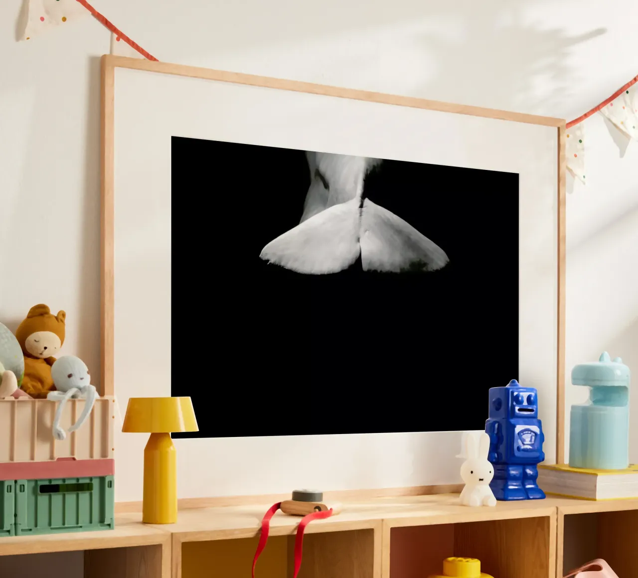 Beluga Whale 4 poster con telaio in alluminio da In Full Color