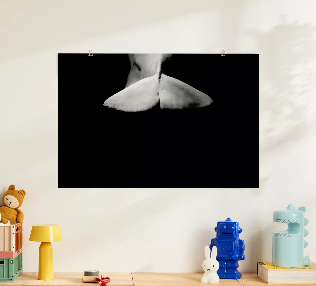 Beluga Whale 4 poster con telaio in alluminio da In Full Color