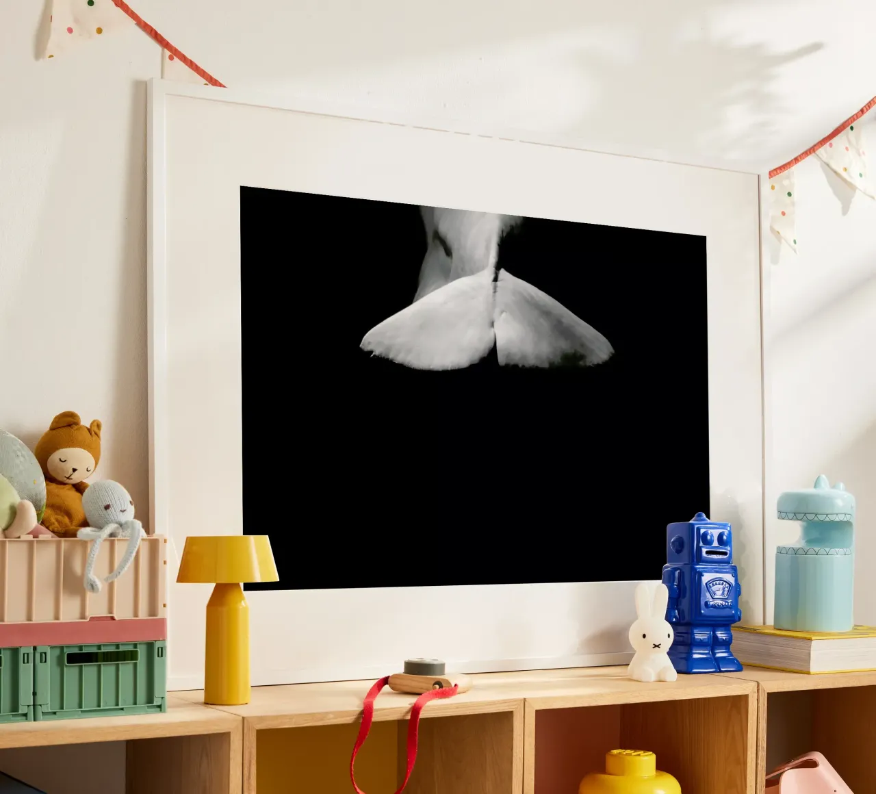 Beluga Whale 4 poster con telaio in alluminio da In Full Color