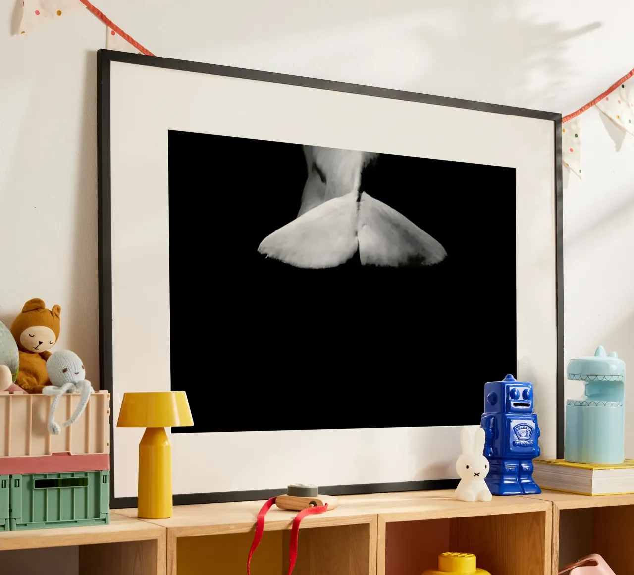 Beluga Whale 4 poster con telaio in alluminio da In Full Color