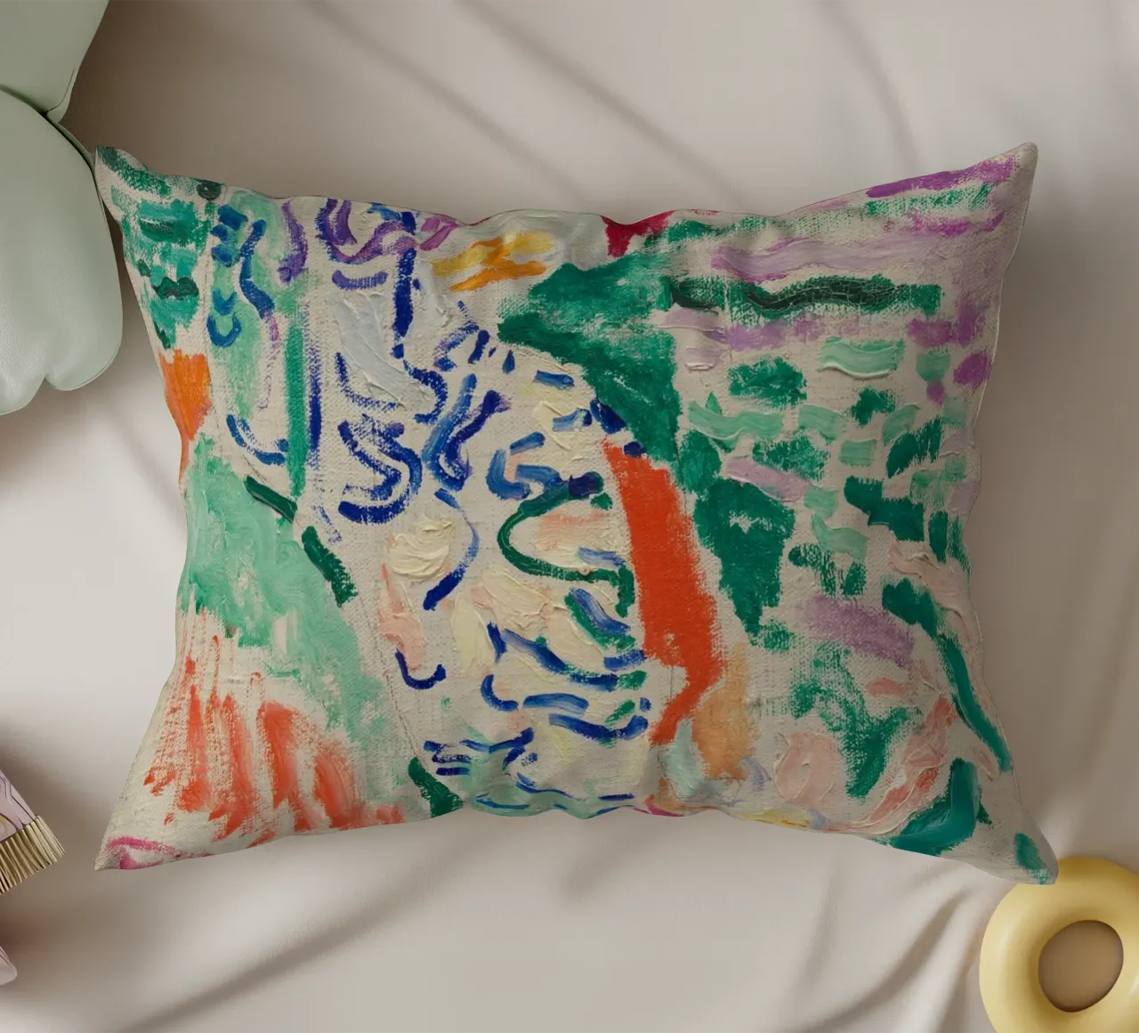 Henri Matisse - La donna giapponese in riva al mare cuscino da William Store