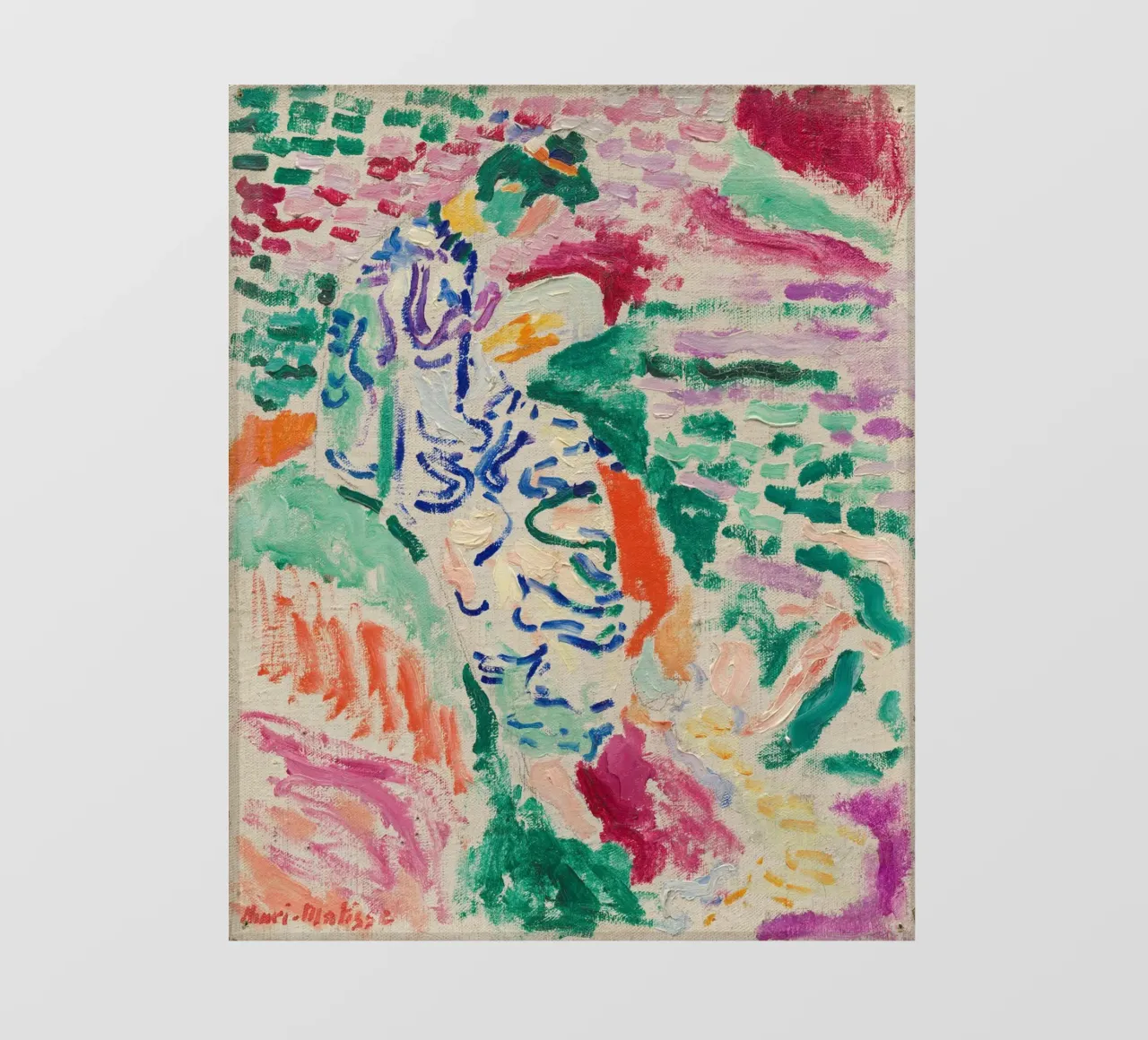 Henri Matisse - La donna giapponese in riva al mare pellicola backlit da William Store