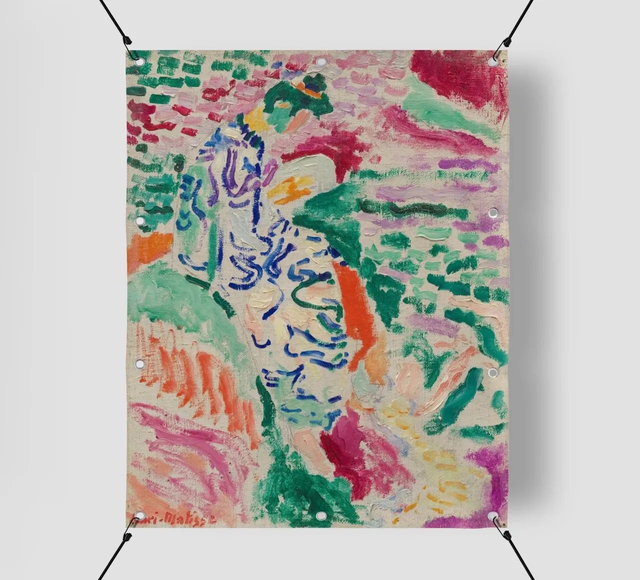 Henri Matisse - La donna giapponese in riva al mare telo in pvc da William Store