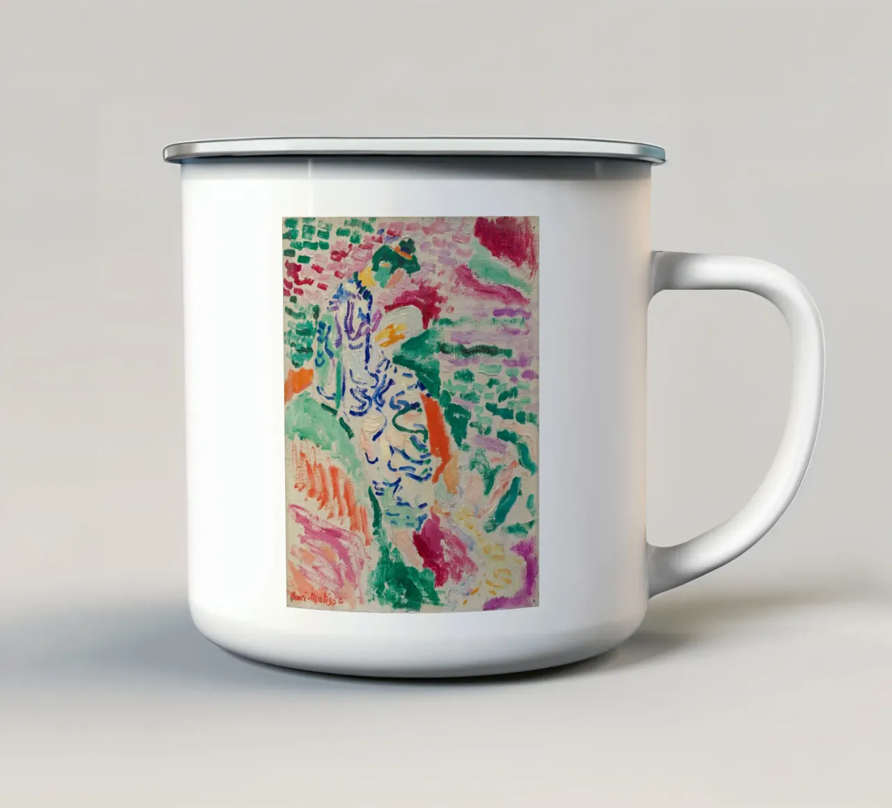 Henri Matisse - La donna giapponese in riva al mare tazza in smalto da William Store
