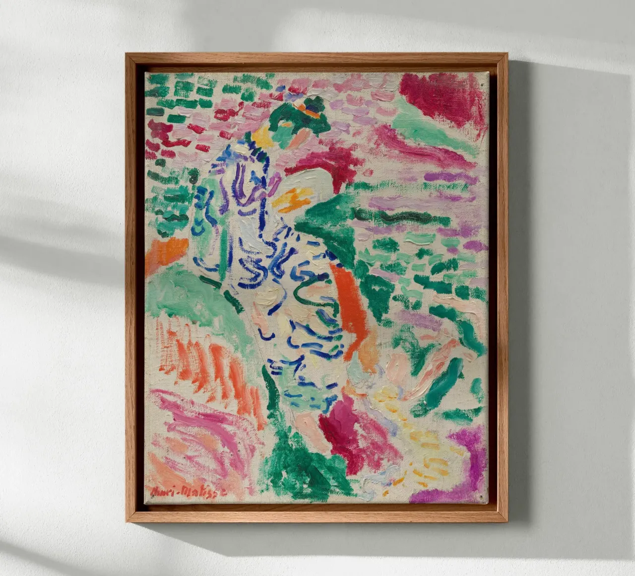 Henri Matisse - La donna giapponese in riva al mare tela con Cornice a cassetta da William Store