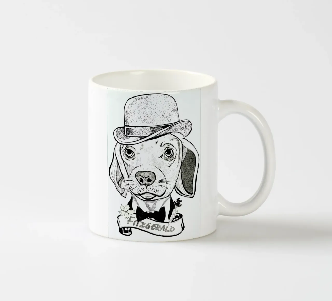 Fitz ceramic mug by Giulio Iurissevich