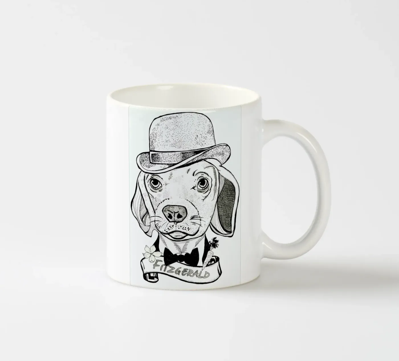 Fitz ceramic mug by Giulio Iurissevich