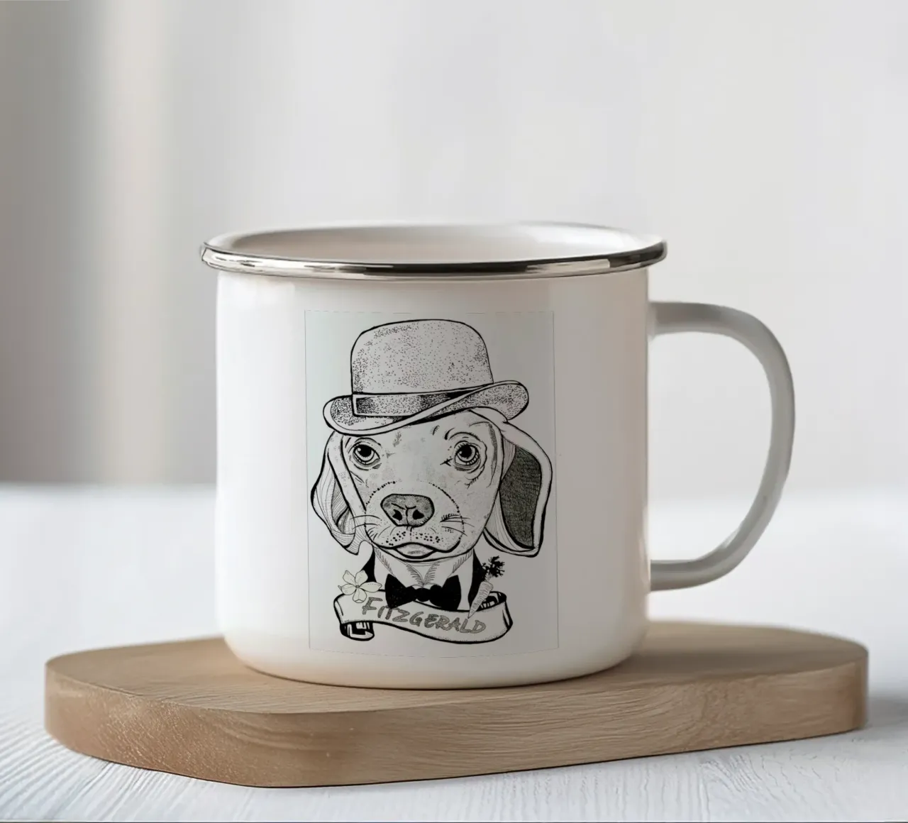 Fitz tazza in smalto da Giulio Iurissevich