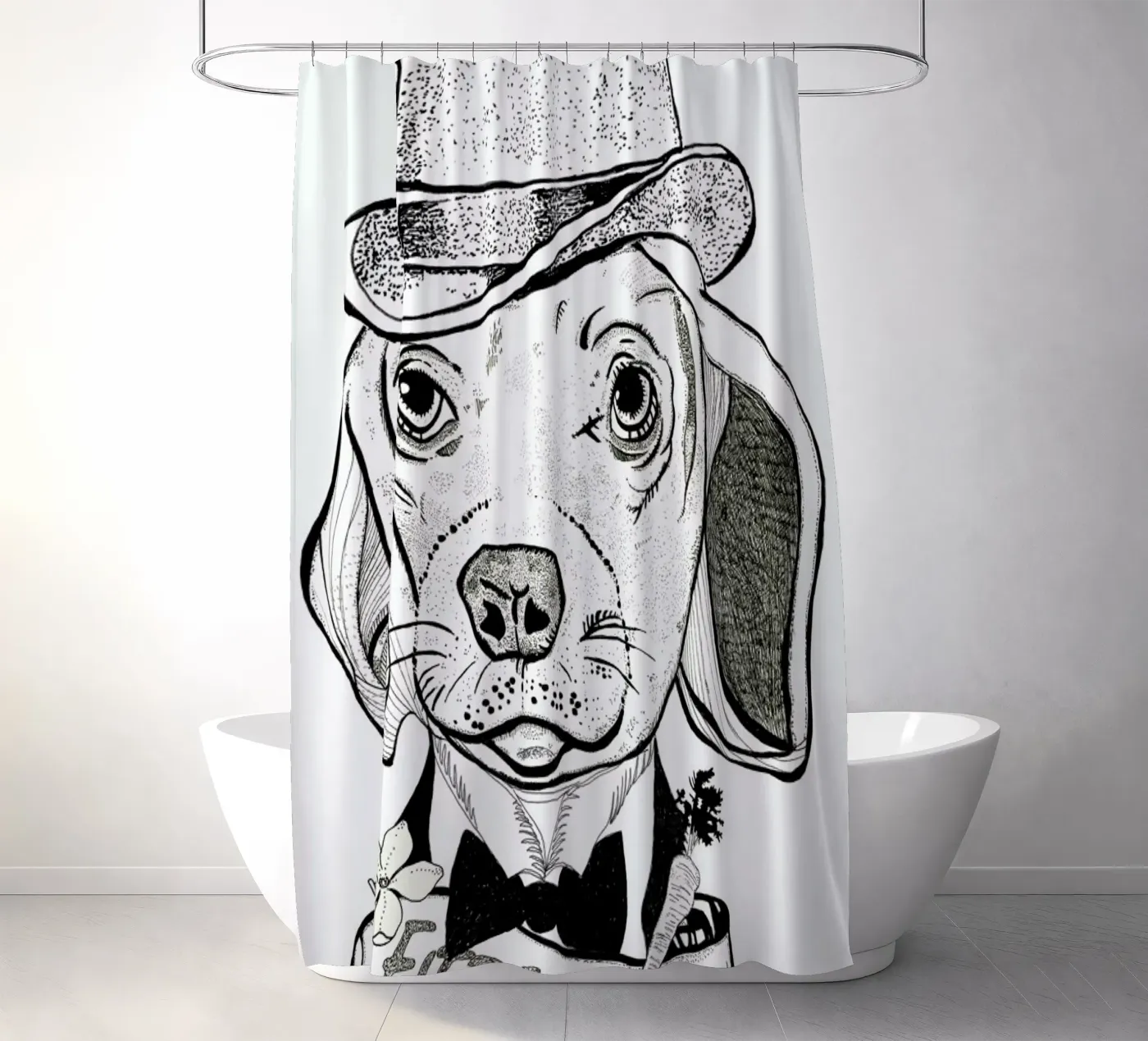 Fitz Duschvorhang von Giulio Iurissevich