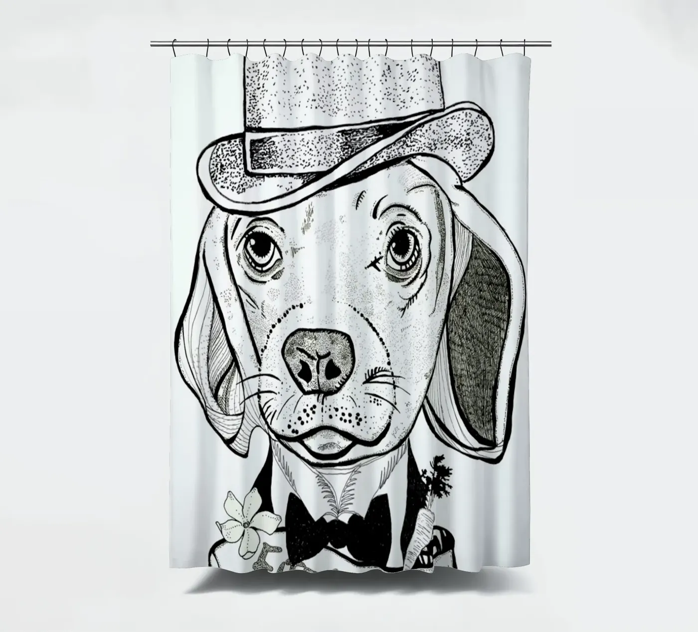 Fitz Duschvorhang von Giulio Iurissevich