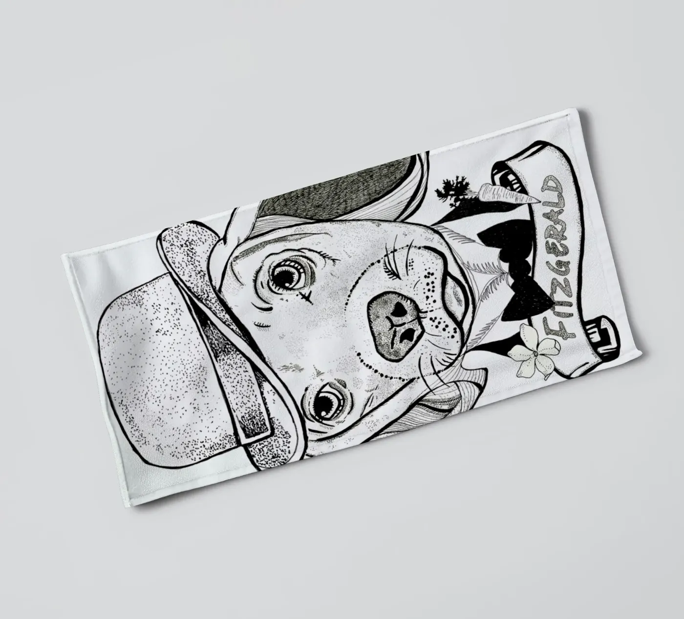 Fitz badhanddoek van Giulio Iurissevich