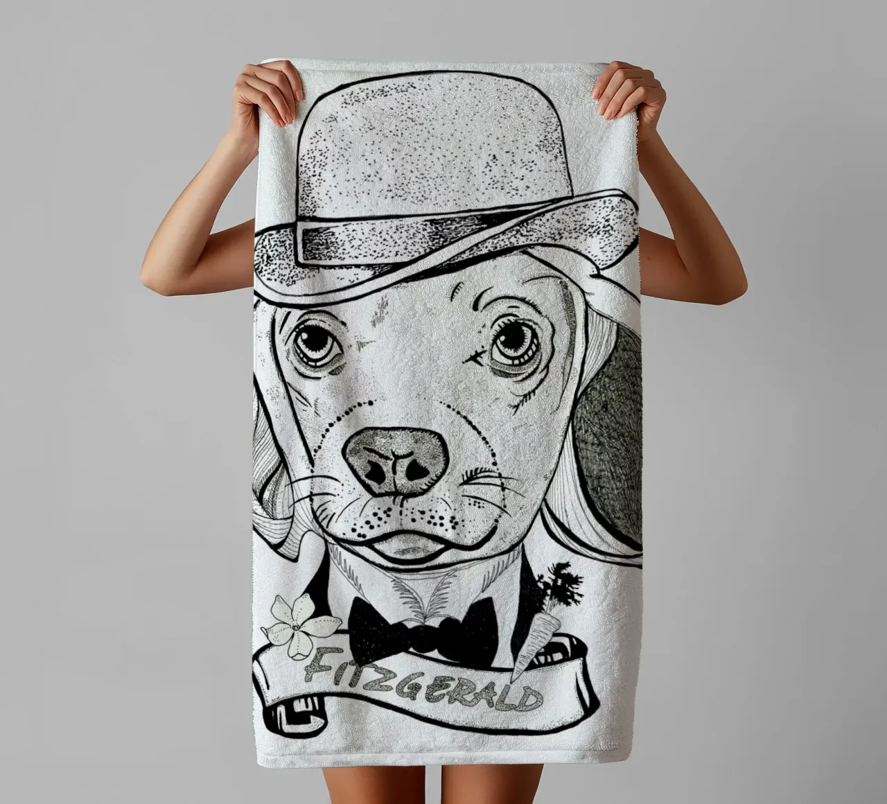 Fitz badhanddoek van Giulio Iurissevich