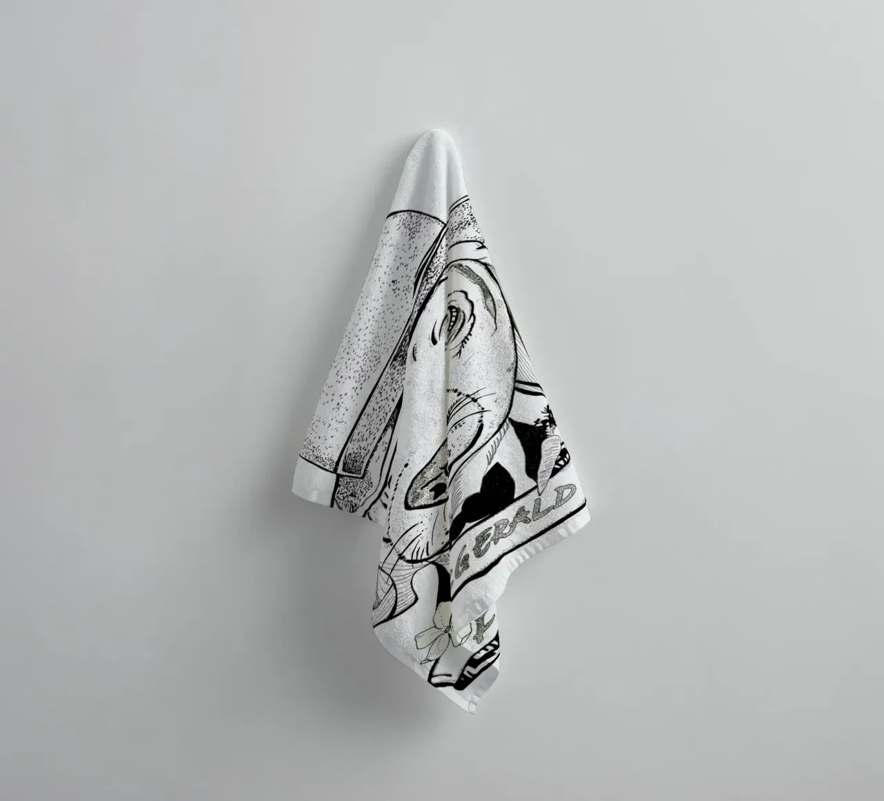 Fitz badhanddoek van Giulio Iurissevich