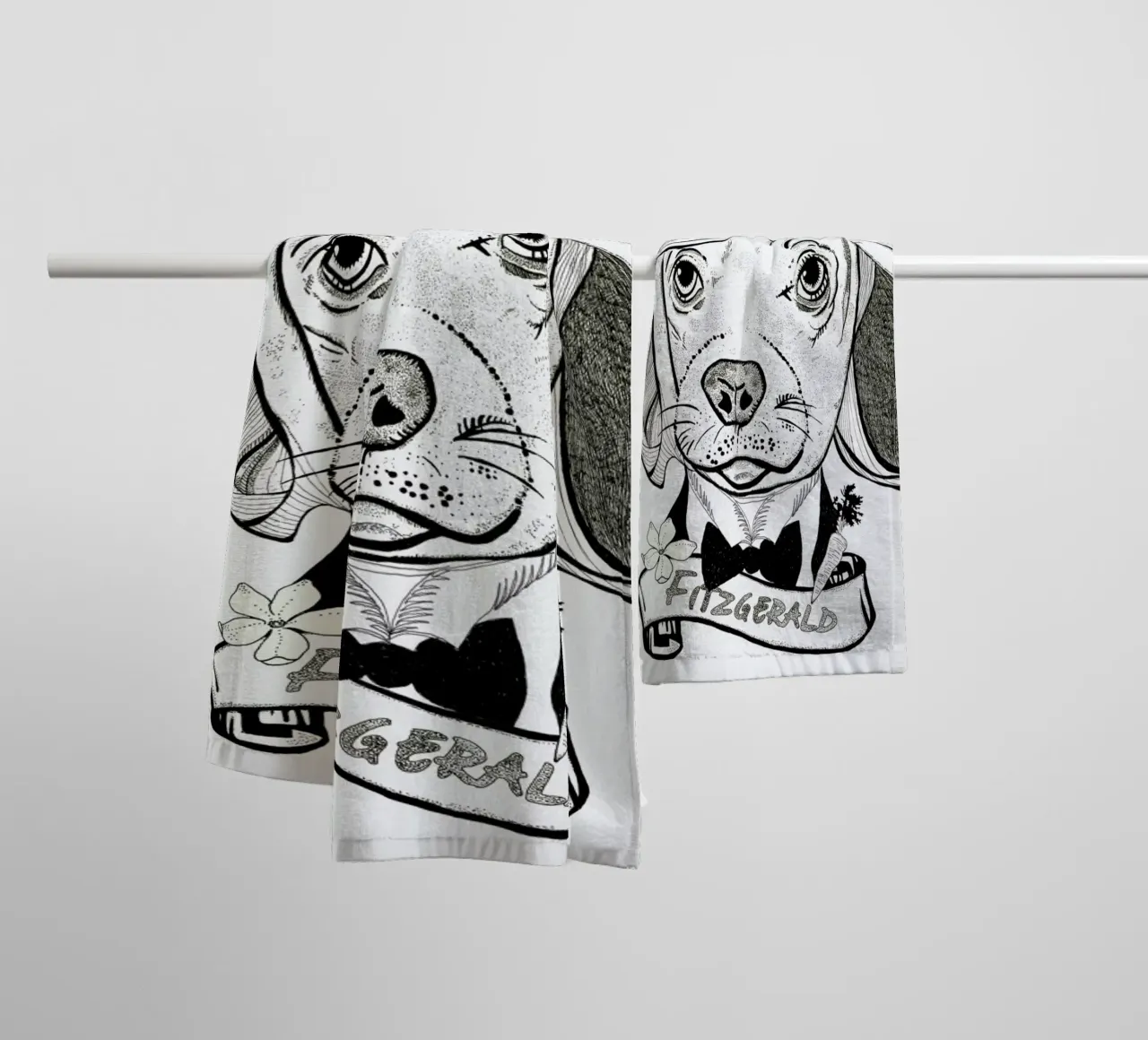 Fitz badhanddoek van Giulio Iurissevich