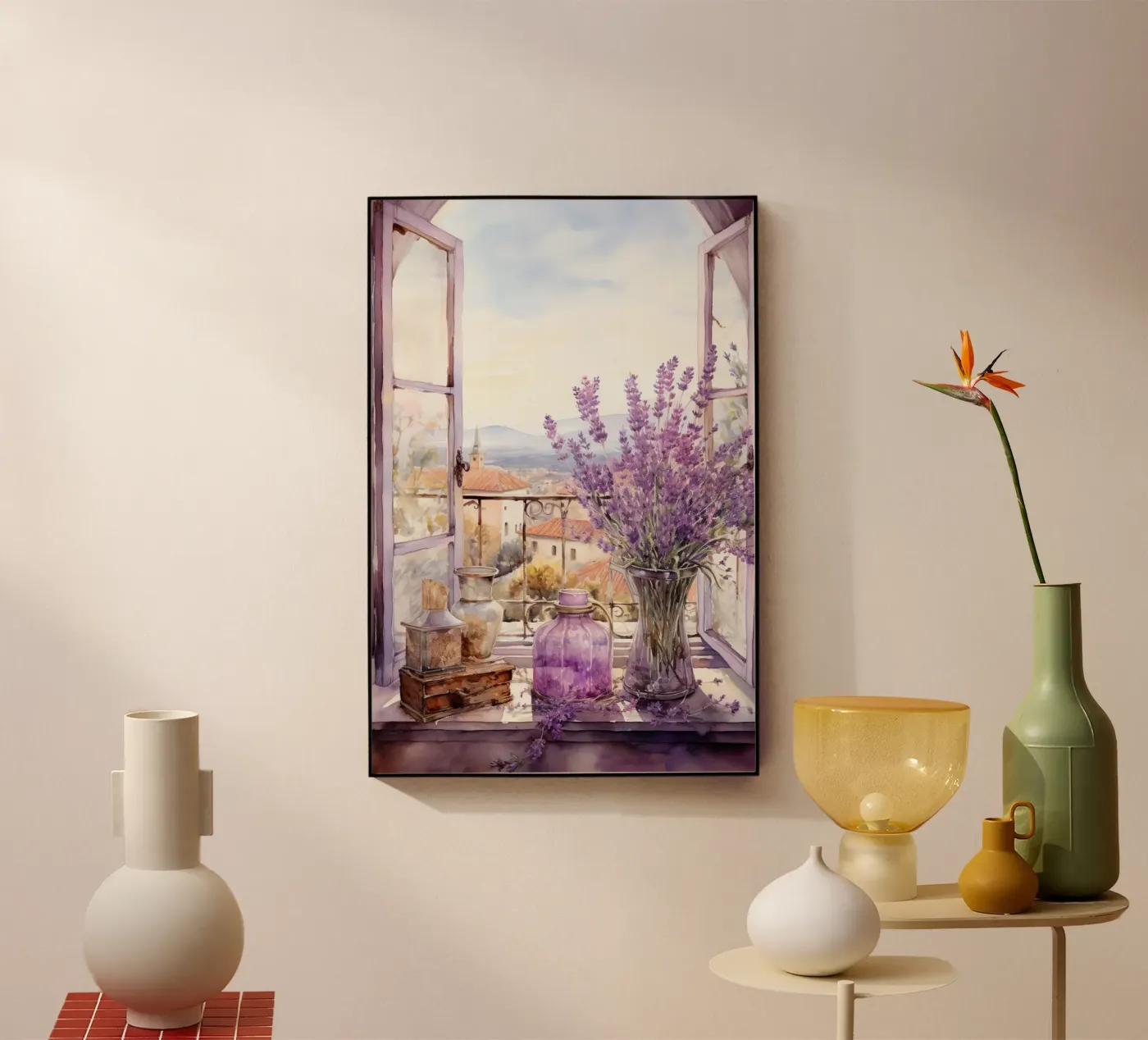 Lavender Acryl-Glas von Artsy Bessy