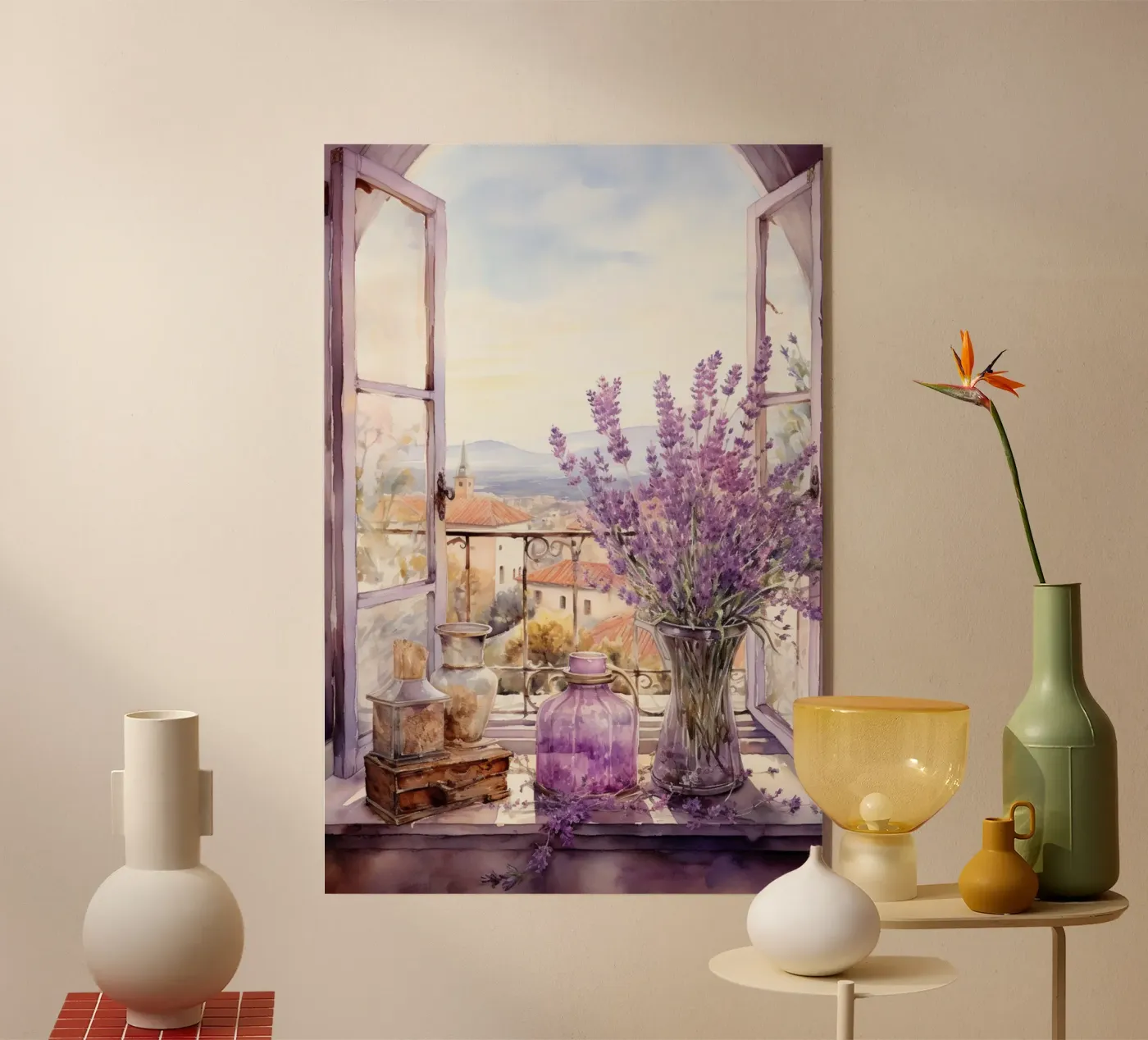 Lavender Acryl-Glas von Artsy Bessy