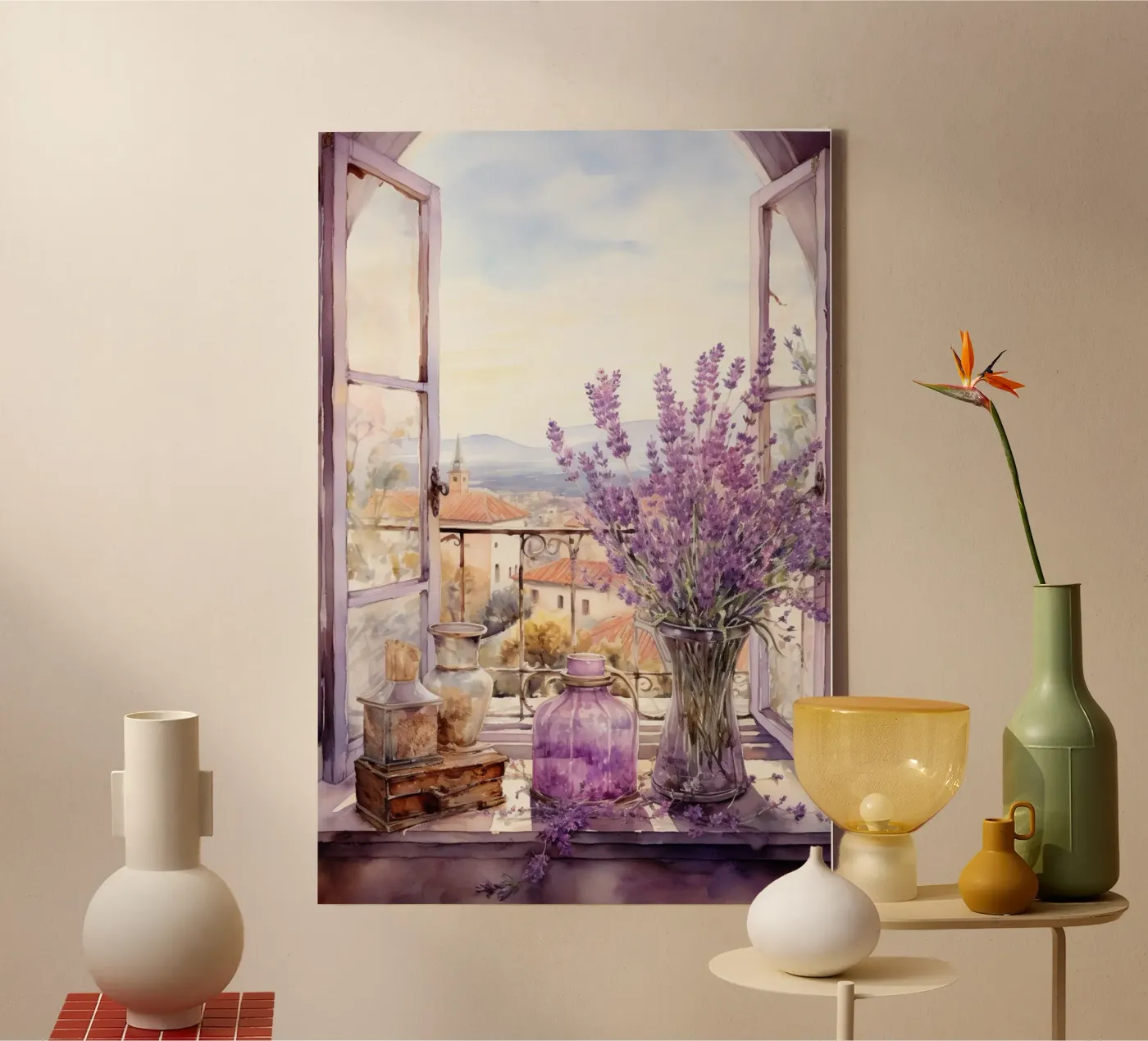 Lavender tela da Artsy Bessy