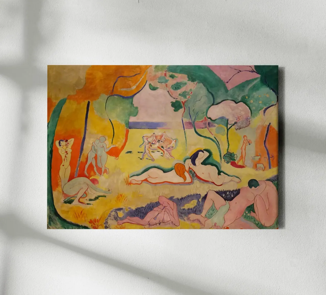 Henri Matisse - La gioia di vivere tela con Cornice a cassetta da William Store