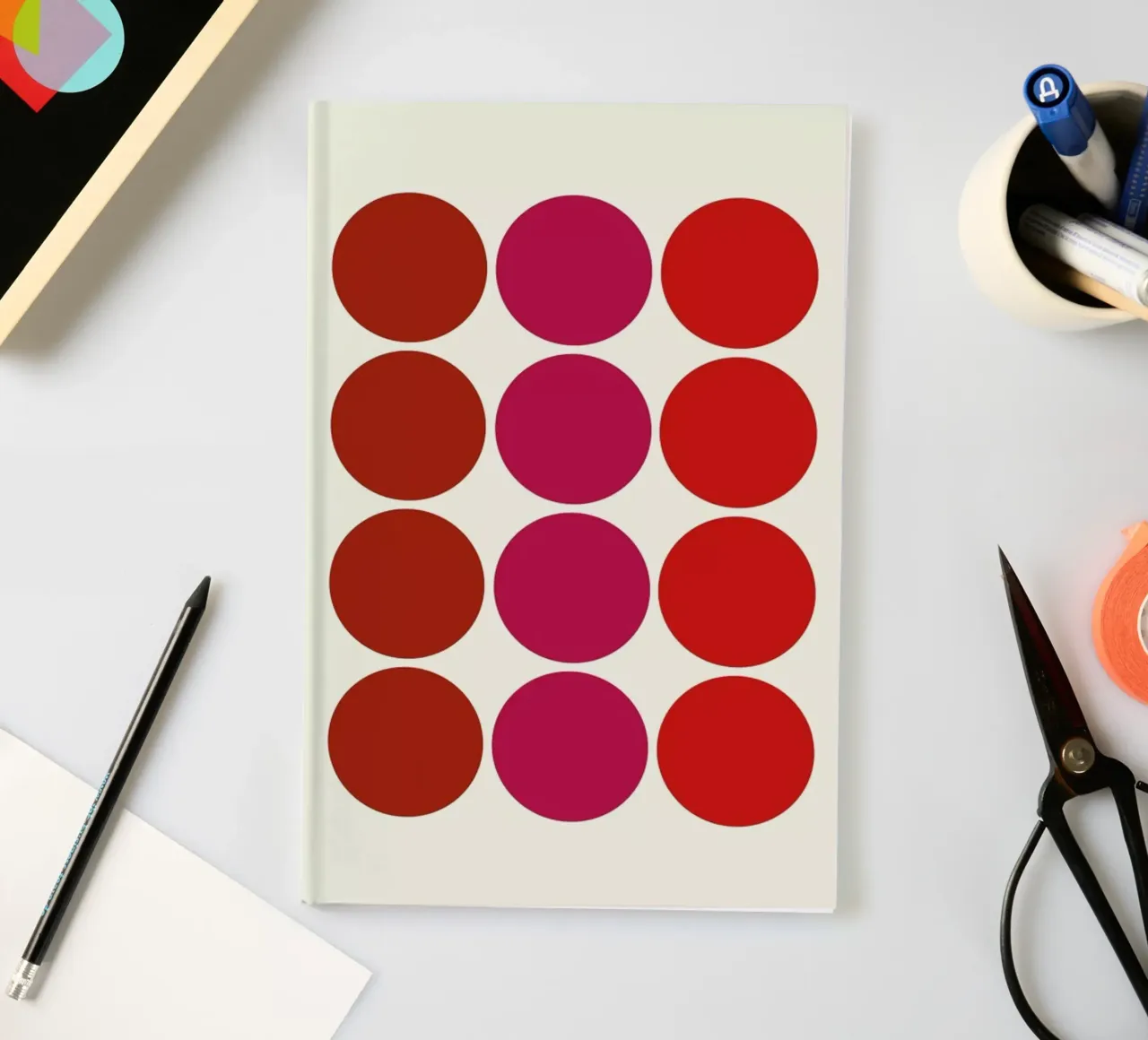 Magenta Ludo notebook by Bo Lundberg