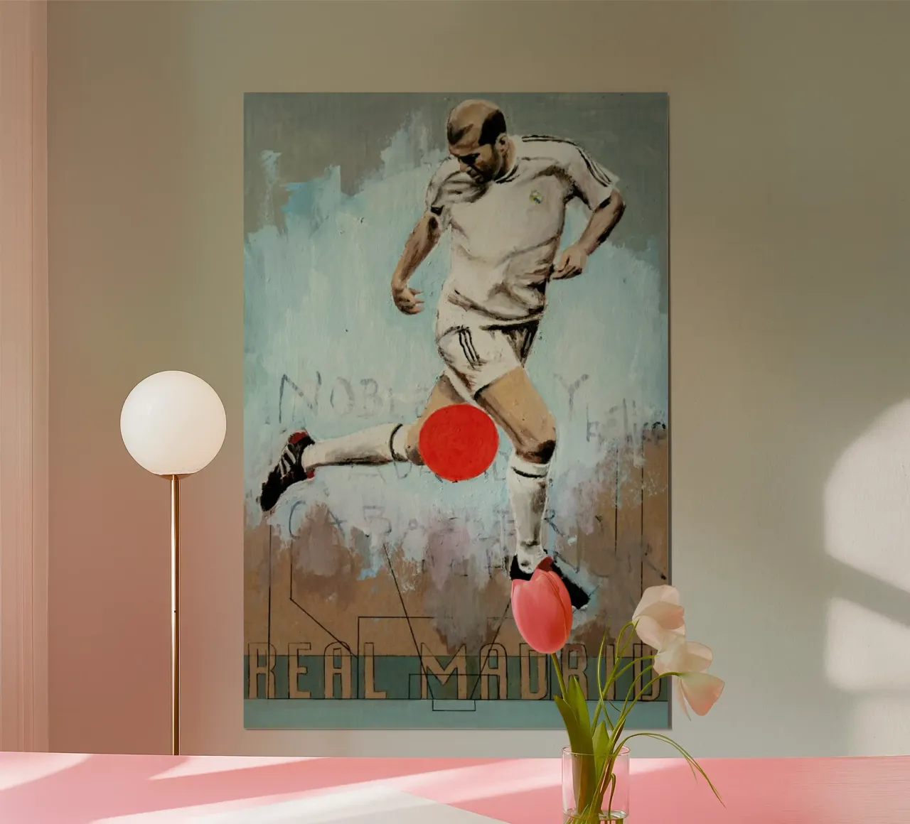 One Love Real poster con telaio in legno da David Diehl