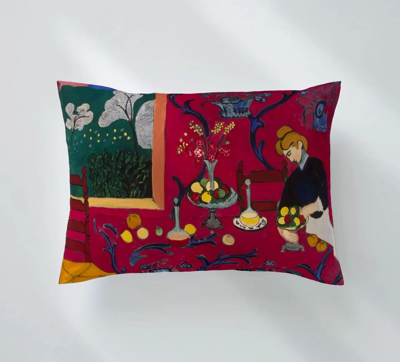 Henri Matisse - L'armonia del dessert in rosso cuscino da William Store