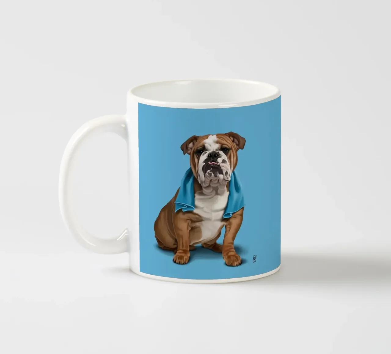 Bull (Colour) tazza in ceramica da Rob Art | Illustration