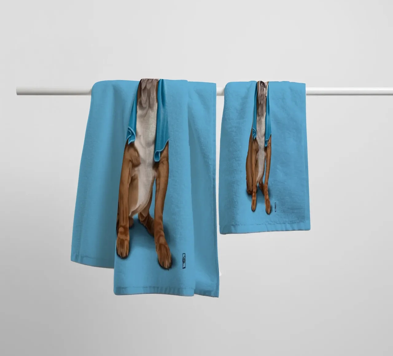 Bull (Colour) asciugamano da bagno da Rob Art | Illustration