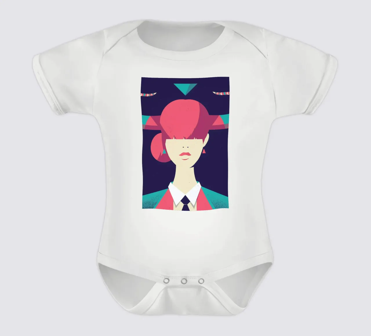 Taurus short-sleeve baby romper by Pietari Posti