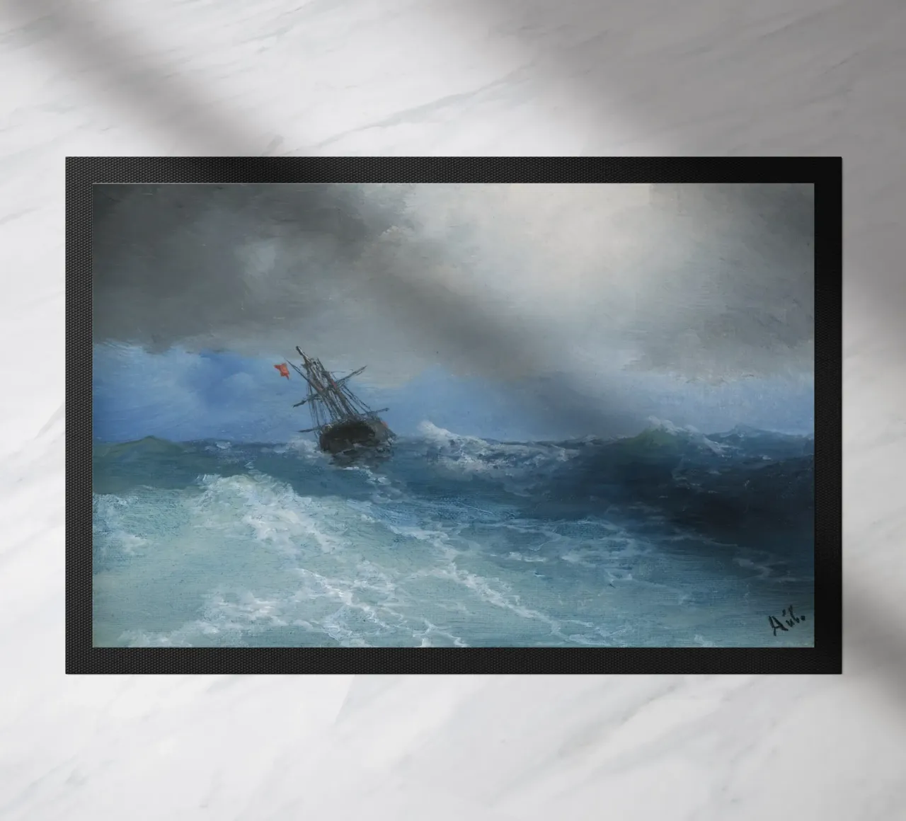 Ivan Konstantinovich Aivazovsky - Tempesta in arrivo zerbino da William Store