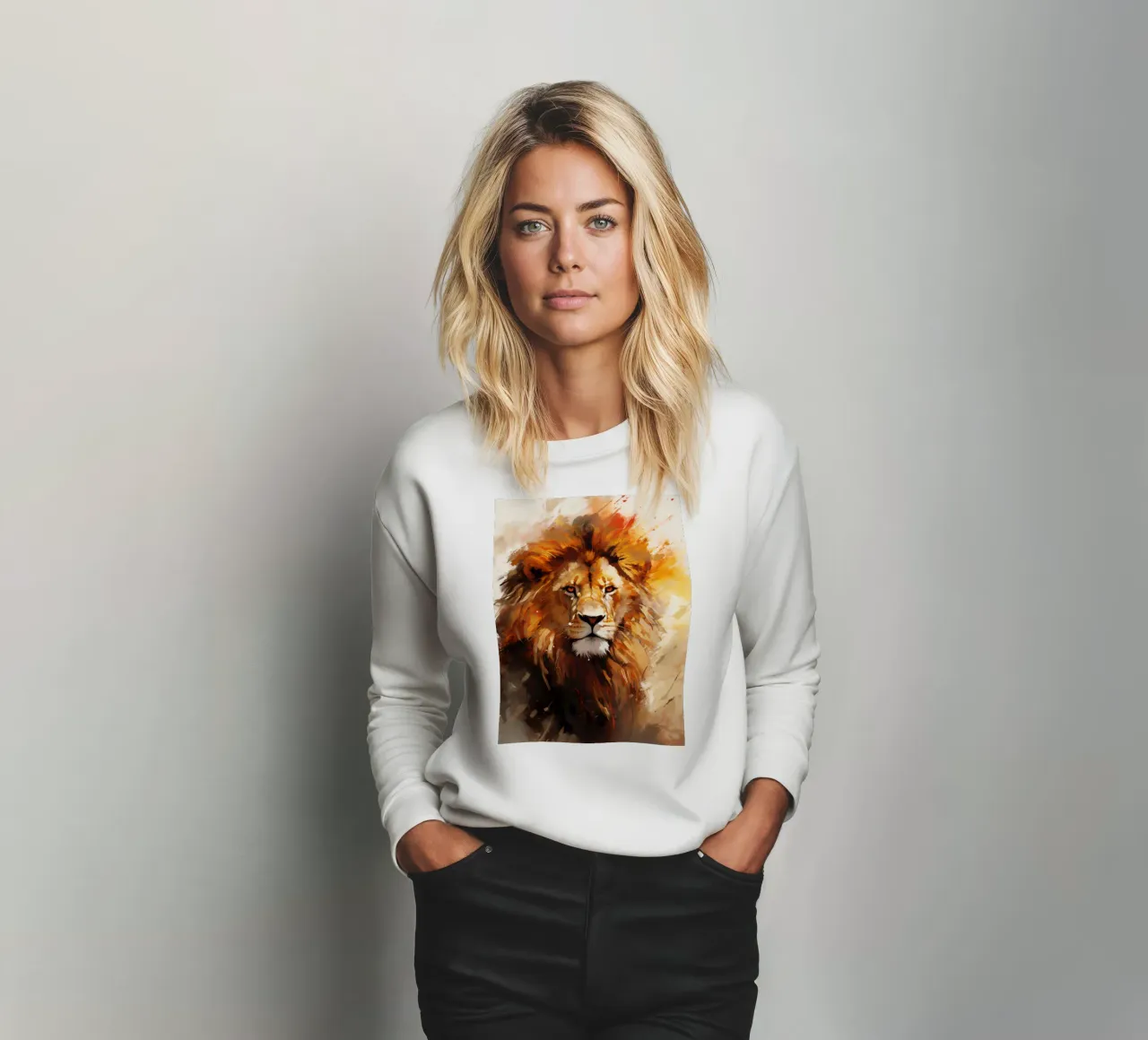 Lion Abstract 2 felpa da Mateo