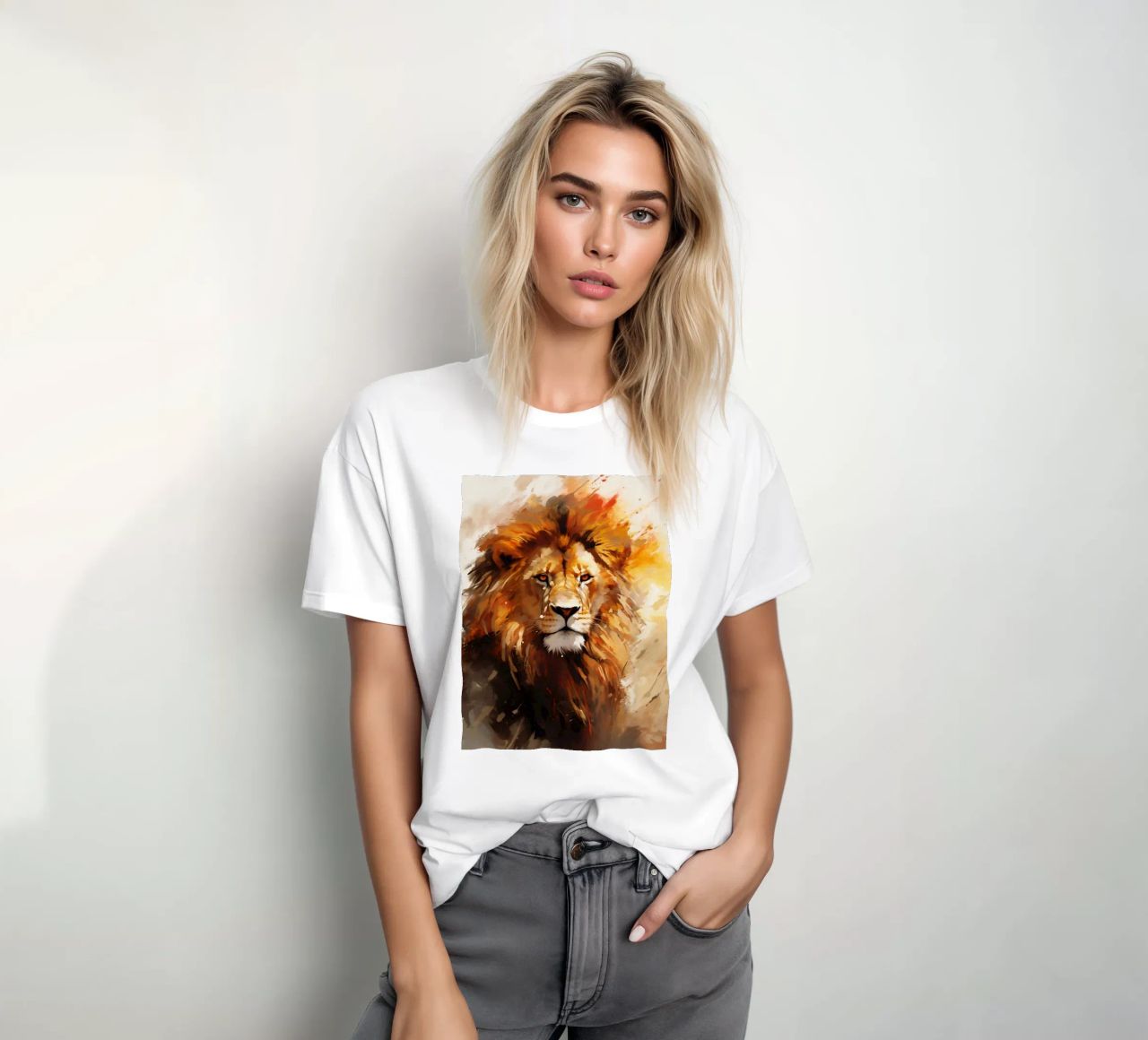 Lion Abstract 2 t-shirt da Mateo