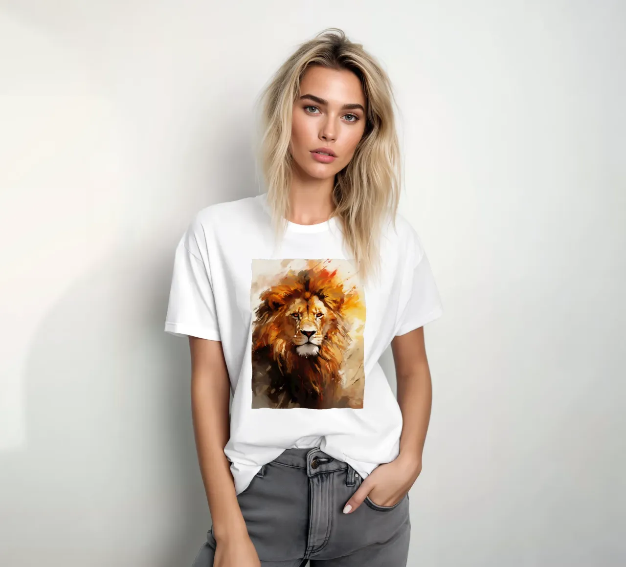 Lion Abstract 2 camiseta de Mateo