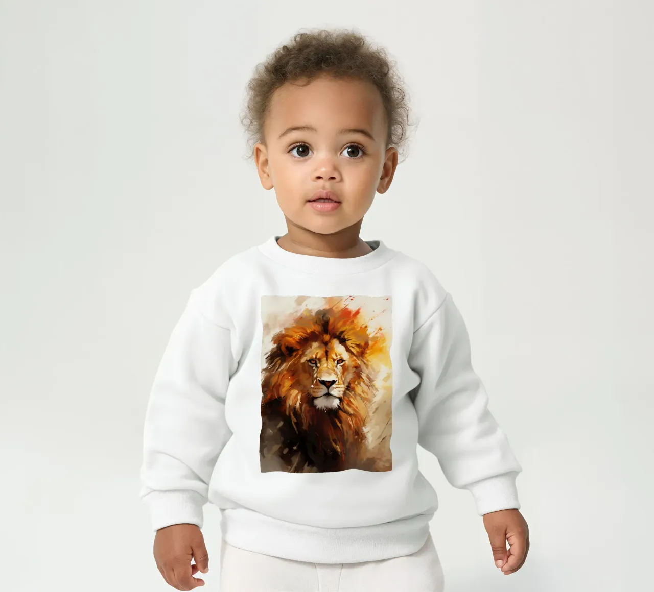 Lion Abstract 2 felpa neonato da Mateo
