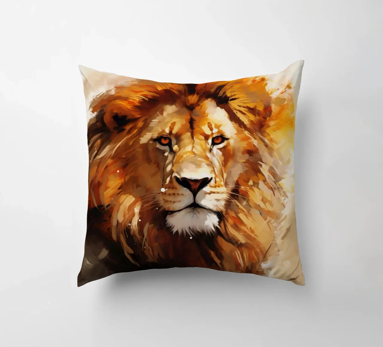 Lion Abstract 2 cuscino da Mateo