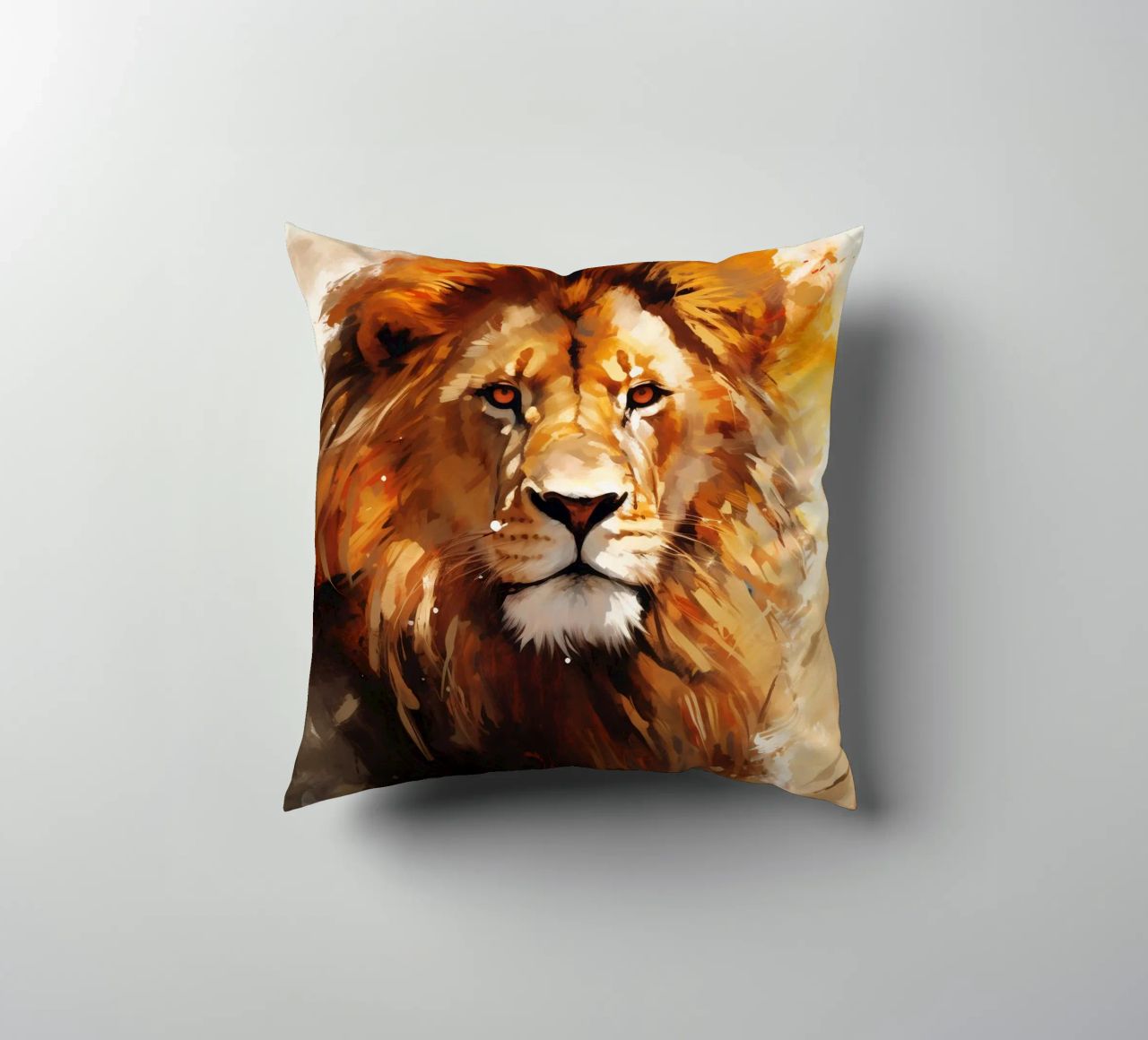 Lion Abstract 2 cuscino da Mateo