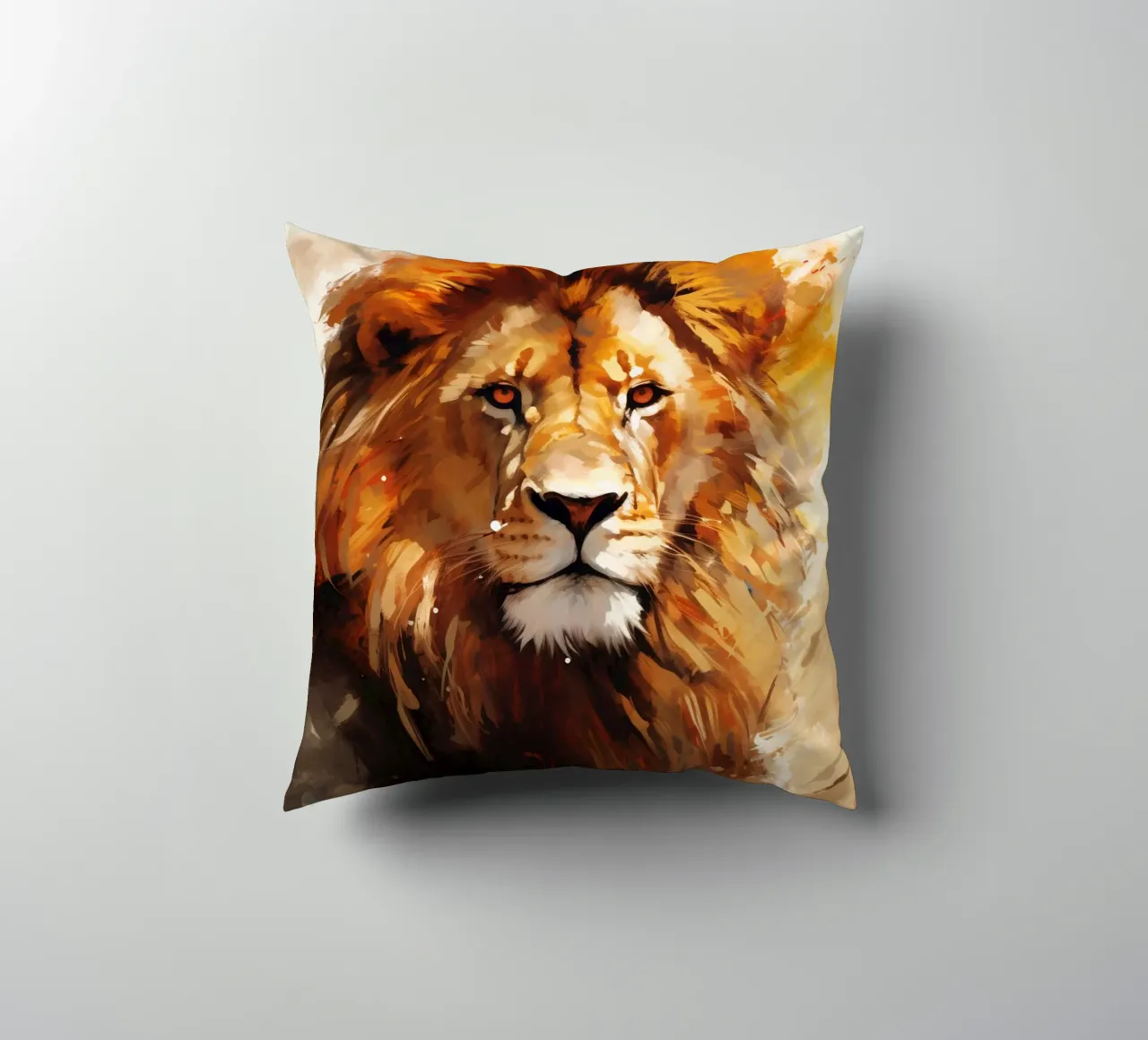Lion Abstract 2 cuscino da Mateo