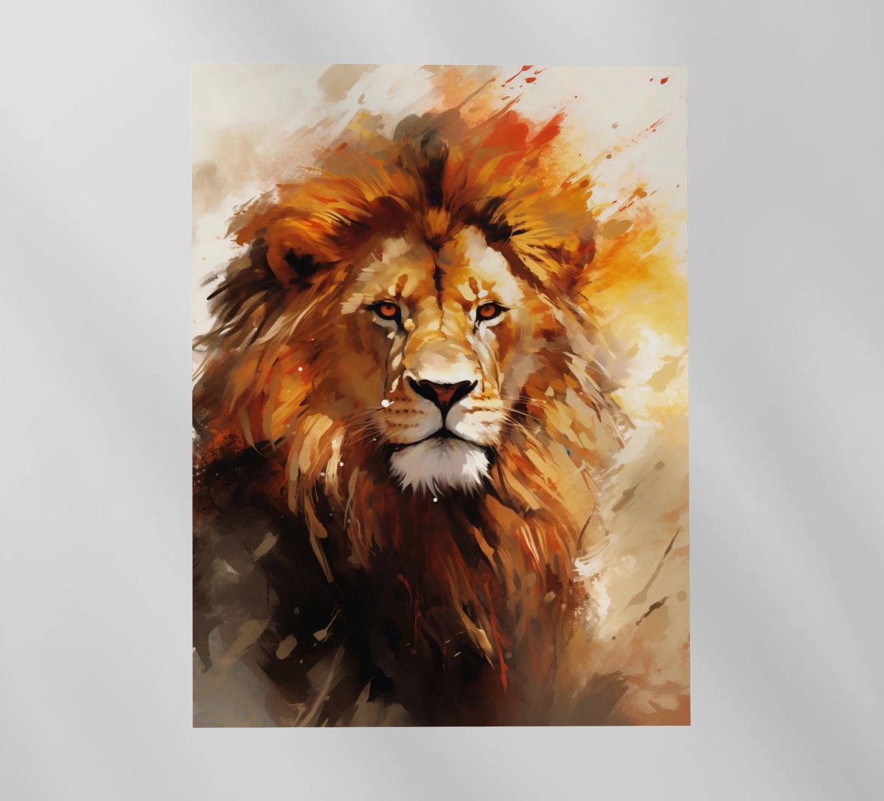 Lion Abstract 2 pellicola backlit da Mateo