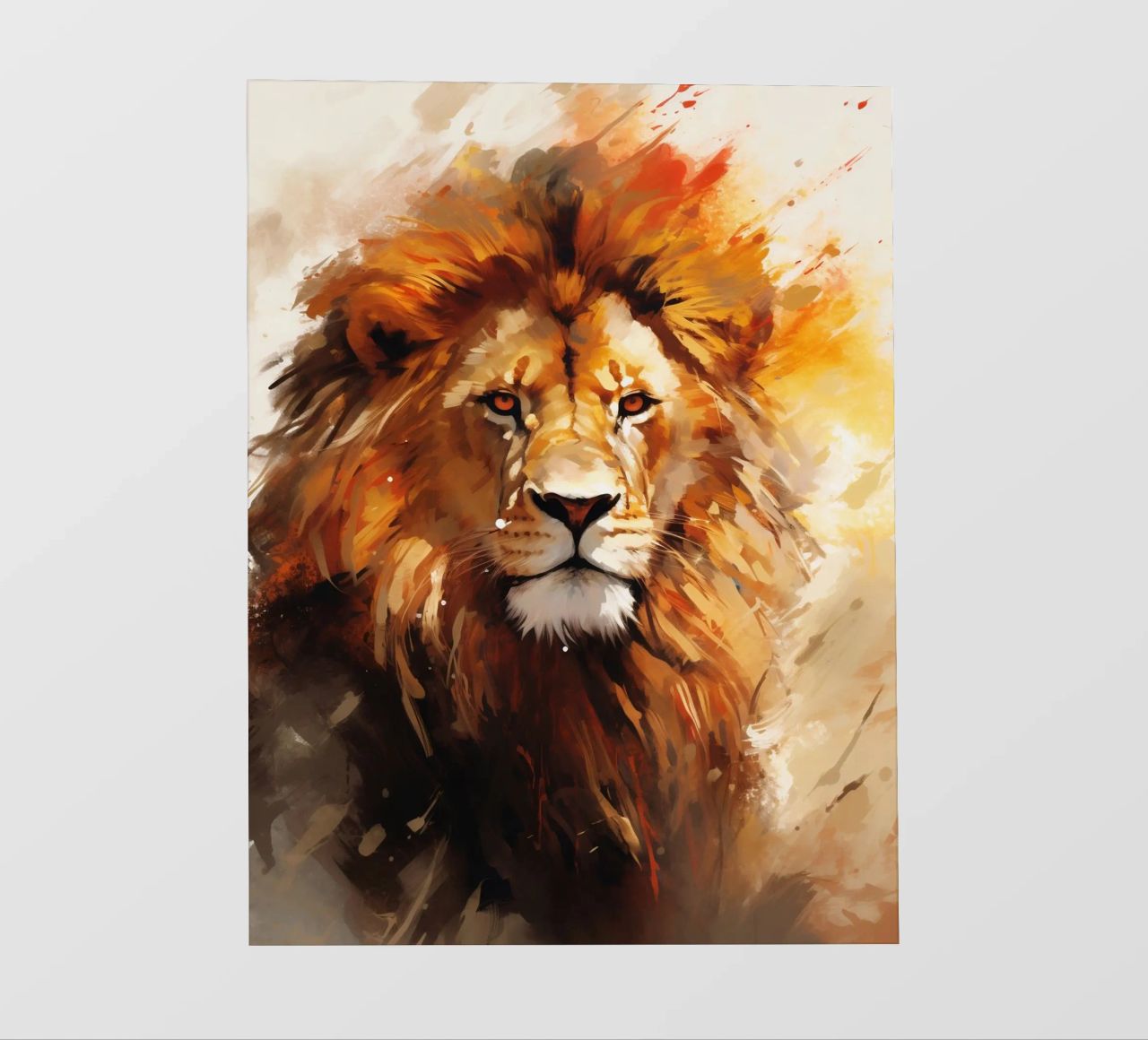 Lion Abstract 2 pellicola backlit da Mateo