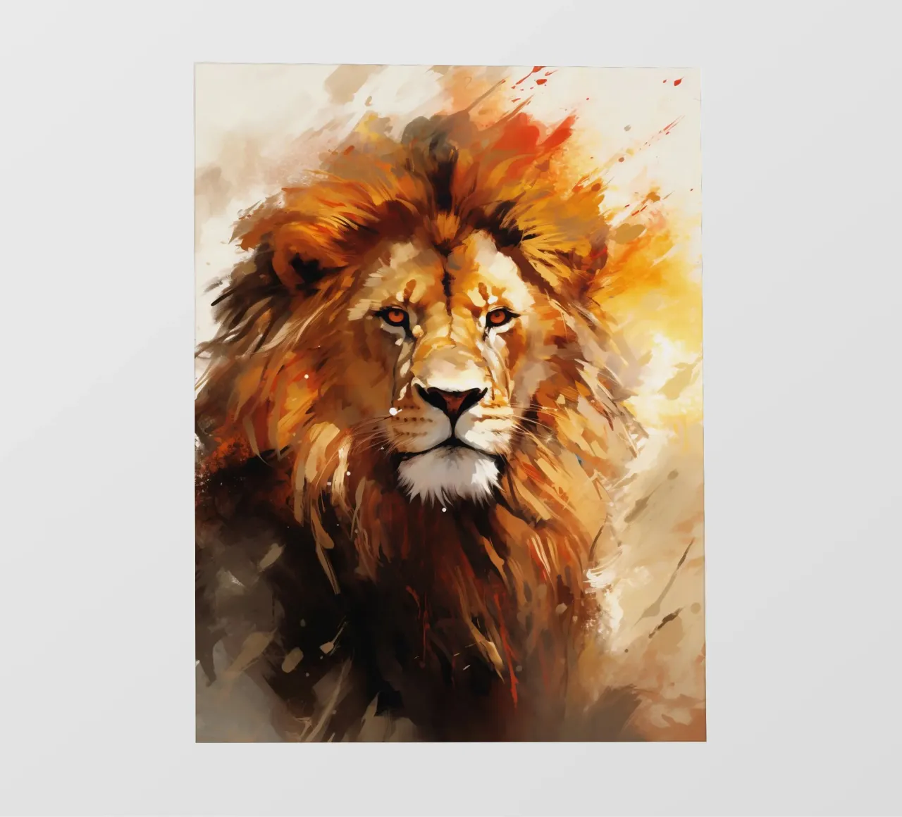 Lion Abstract 2 telo in pvc da Mateo
