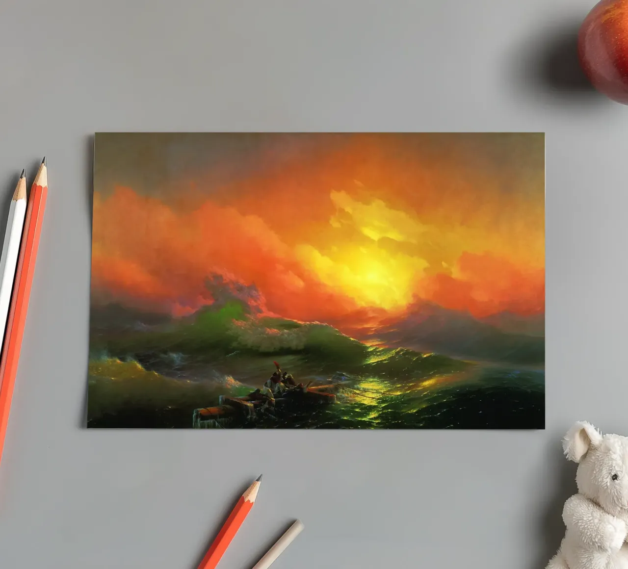 Ivan Aivazovsky - The Ninth Wave sticker sheet by William Store