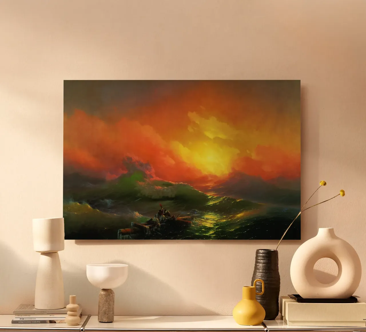 Ivan Aivazovsky - La nona onda alluminio dibond da William Store