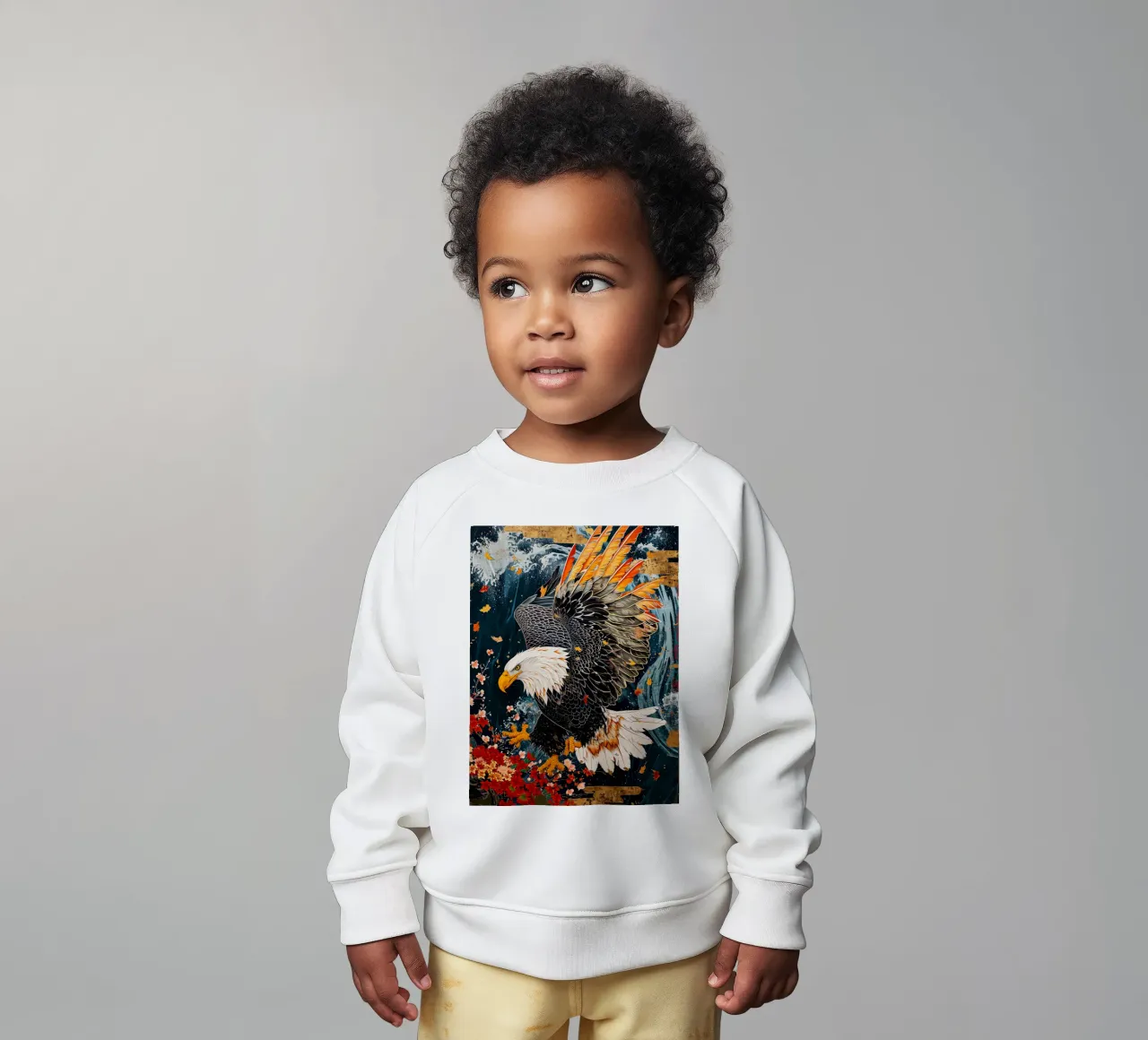 Eagle Abstract felpa neonato da Mateo